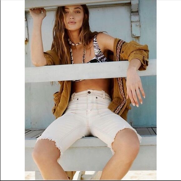Free People Rebel Rouser Cut Off Shorts Size 25 - Picture 1 of 15